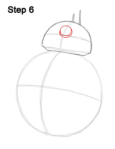 Draw BB-8 Force Awakens 6