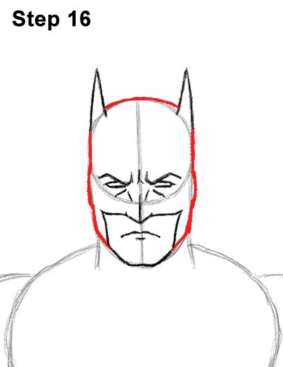 Draw Batman Full Body 16