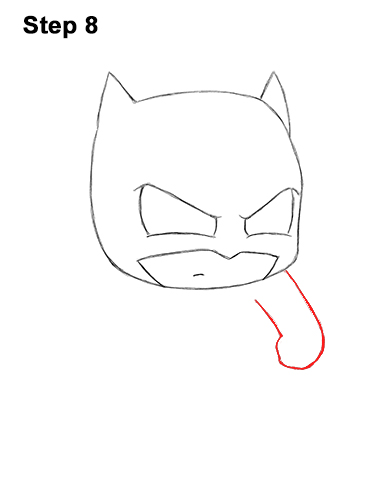 Draw Mini Chibi Little Batman 8