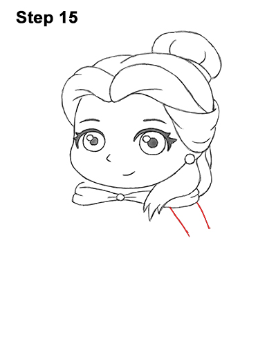 Draw Mini Chibi Cute Little Belle Beauty 15