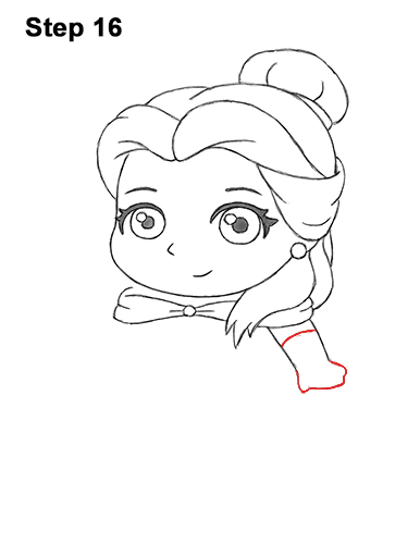 Draw Mini Chibi Cute Little Belle Beauty 16