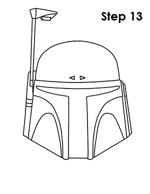 Draw Boba Fett Step 13