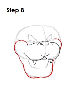 How to Draw Bowser Step 8