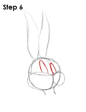 Draw Bugs Bunny Step 6