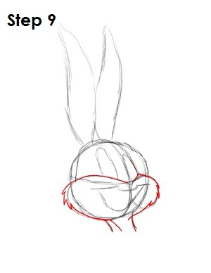 Draw Bugs Bunny Step 9