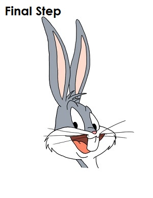 Draw Bugs Bunny Completed Drawing