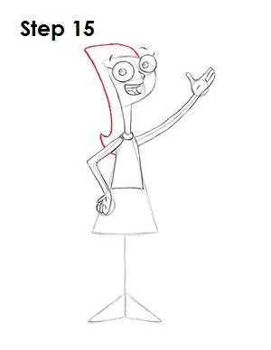 How to Draw Candace Step 15