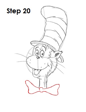 Draw Cat in the Hat 20