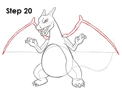 Draw Charizard Pokemon 20