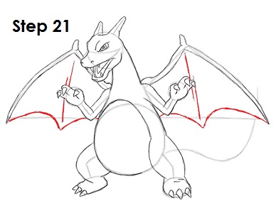 Draw Charizard Pokemon 21