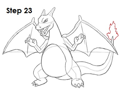 Draw Charizard Pokemon 23