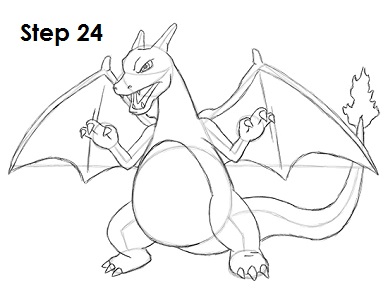 Draw Charizard Pokemon 24