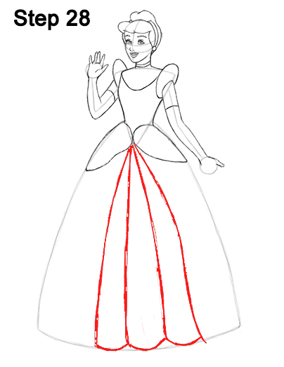 Draw Cinderella Dress 28