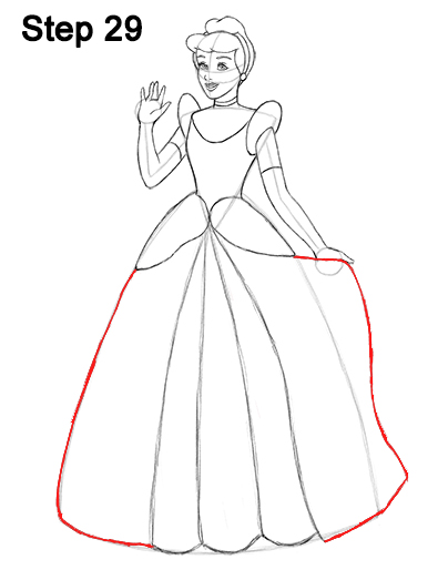 Draw Cinderella Dress 29