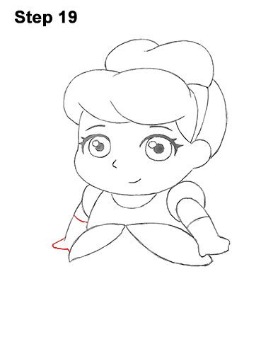 Draw Mini Chibi Little Cinderella 19