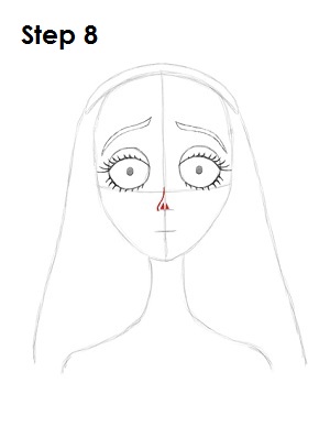 How to Draw Corpse Bride Step 8