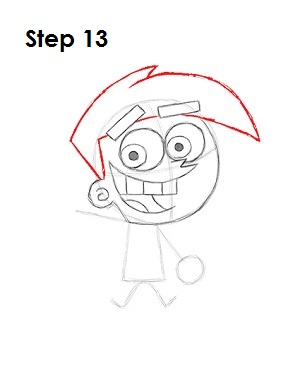 How to Draw Cosmo Step 13