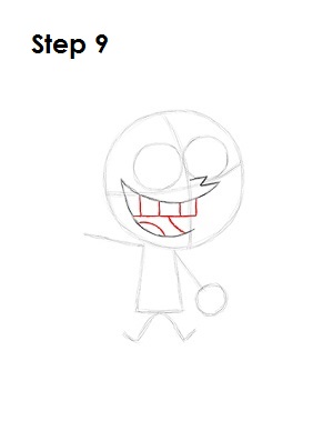 How to Draw Cosmo Step 9