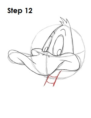 Draw Daffy Duck Step 12