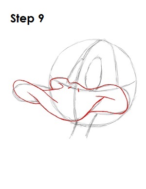 Draw Daffy Duck Step 9