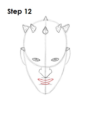 Draw Darth Maul 12