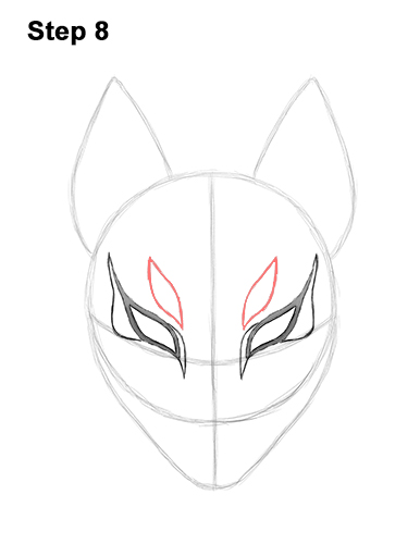 How to Draw Fortnite Max Drift Skin Mask 8