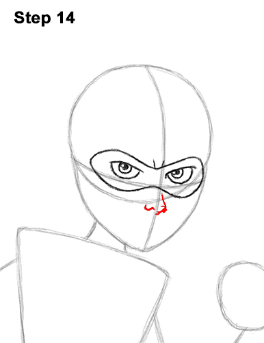 How to Draw Elastigirl Helen Parr Incredibles 14