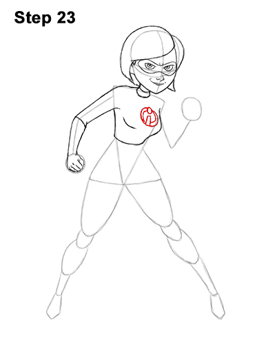 How to Draw Elastigirl Helen Parr Incredibles 23