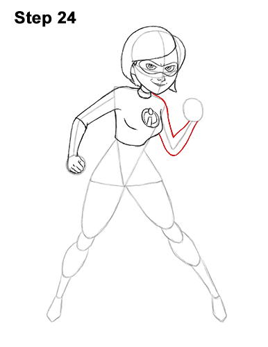 How to Draw Elastigirl Helen Parr Incredibles 24