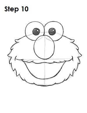 Draw Elmo Step 10