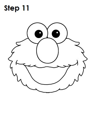 Draw Elmo Step 11