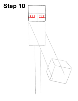 Draw Minecraft Enderman 10