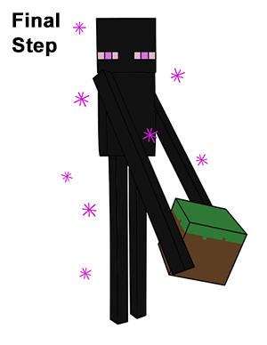 Draw Minecraft Enderman