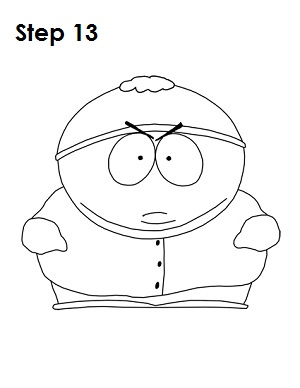 Draw Eric Cartman Step 13