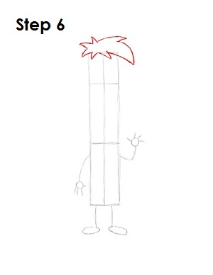 Draw Ferb Step 6