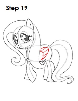 Draw Fluttershy 19