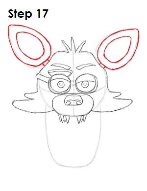 Draw Foxy Five Nights at Freddy's 17