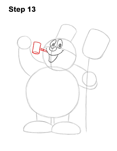 How To Draw Frosty The Snowman Video And Step By Step Pictures