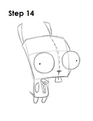 How to Draw GIR Step 14