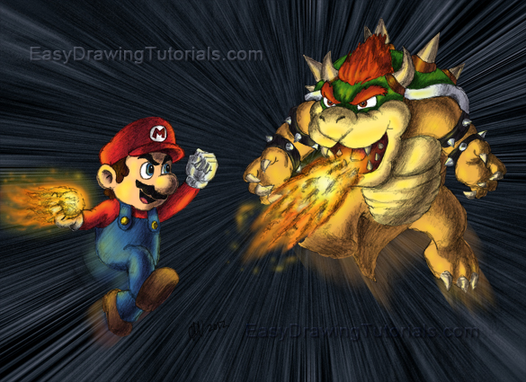 Mario Bowser Color