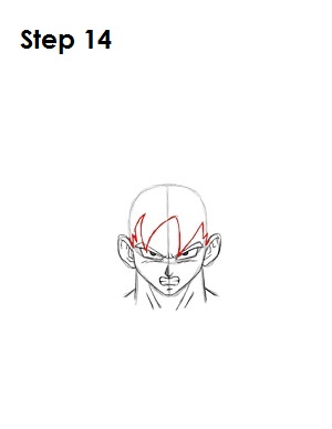 How to Draw Goku Step 14