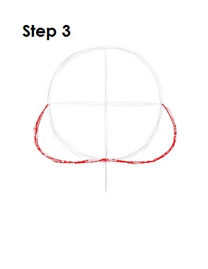 How to Draw Goomba Step 3