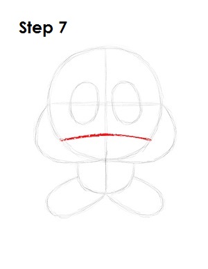 How to Draw Goomba Step 7