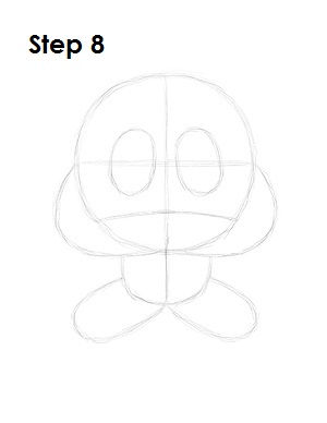 How to Draw Goomba Step 8