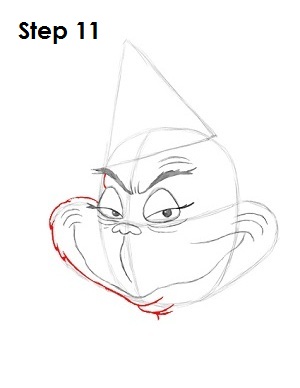 Draw The Grinch Step 11