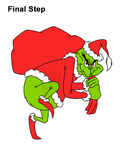 How to Draw The Grinch Stole Christmas