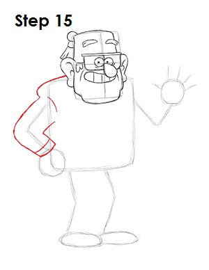 Draw Grunkle Stan 15