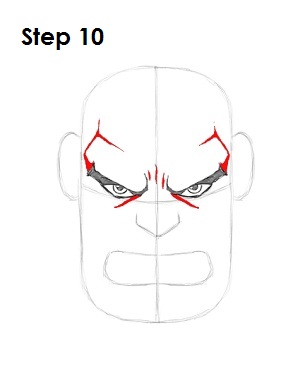 Draw the Hulk Step 10