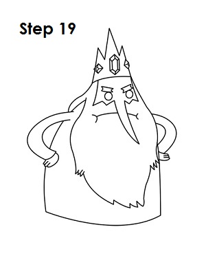 Draw Ice King Step 19