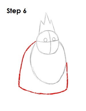 Draw Ice King Step 6